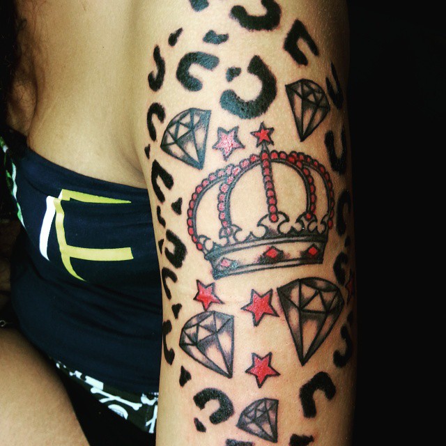 Tatouages d'impression guépard