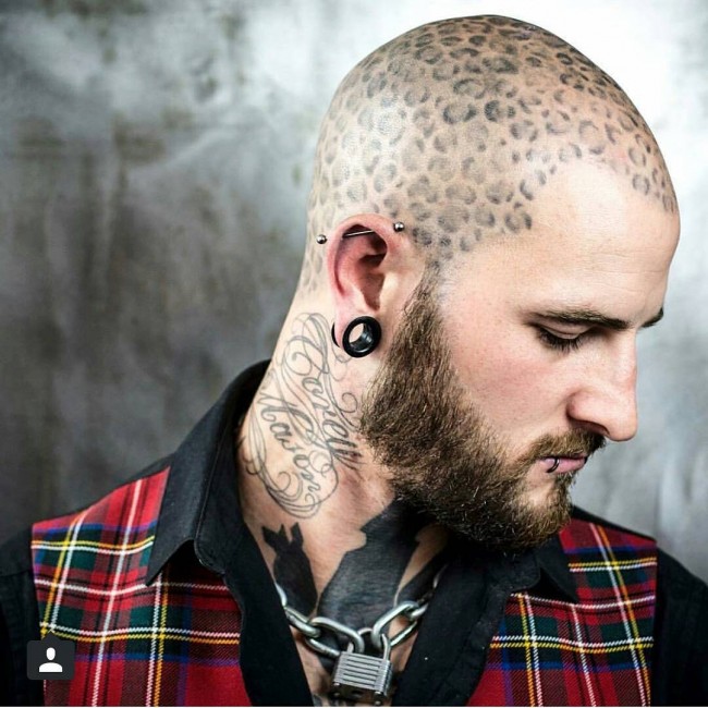 Tatouages d'impression guépard