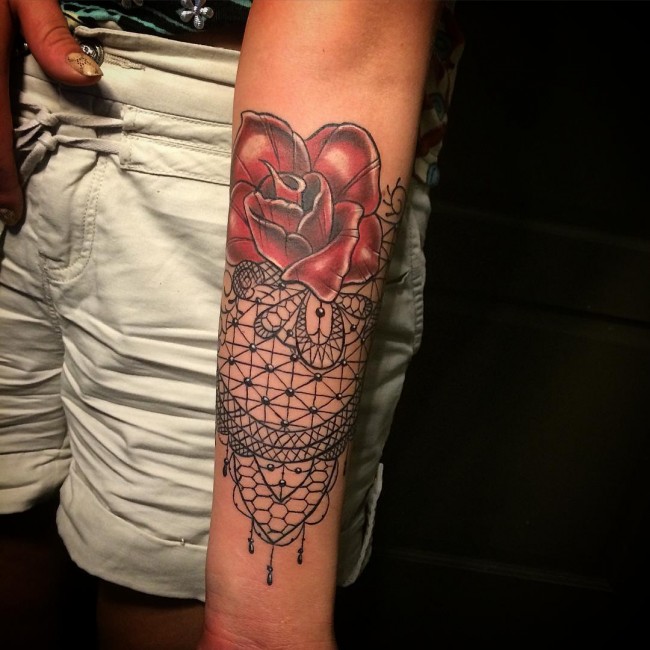 tatouage de dentelle