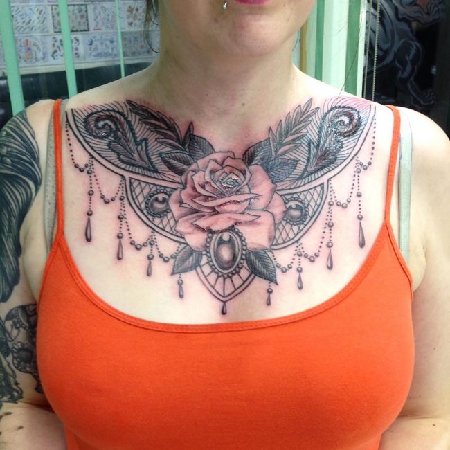 tatouage de dentelle