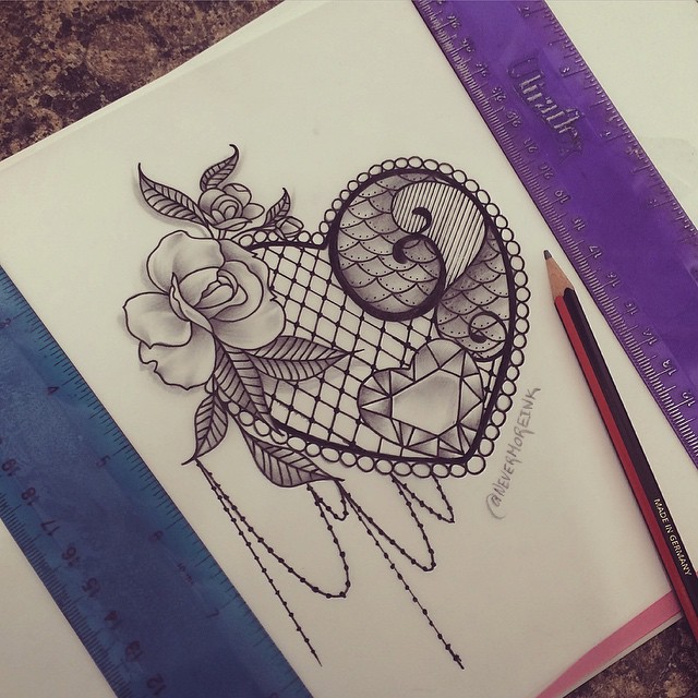 tatouage de dentelle