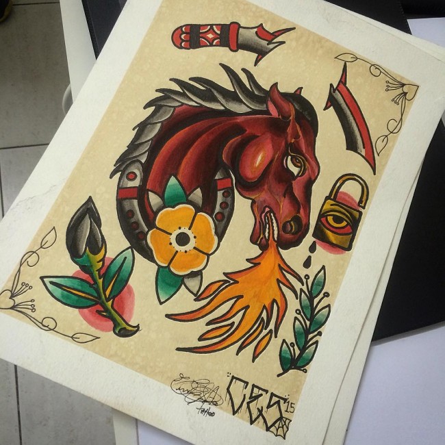 tatouages de cheval