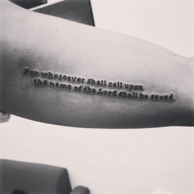 Tatouages de versets bibliques