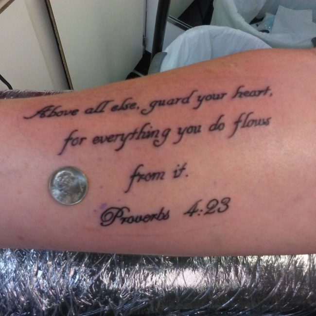 Tatouages de versets bibliques