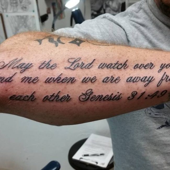 Tatouages de versets bibliques