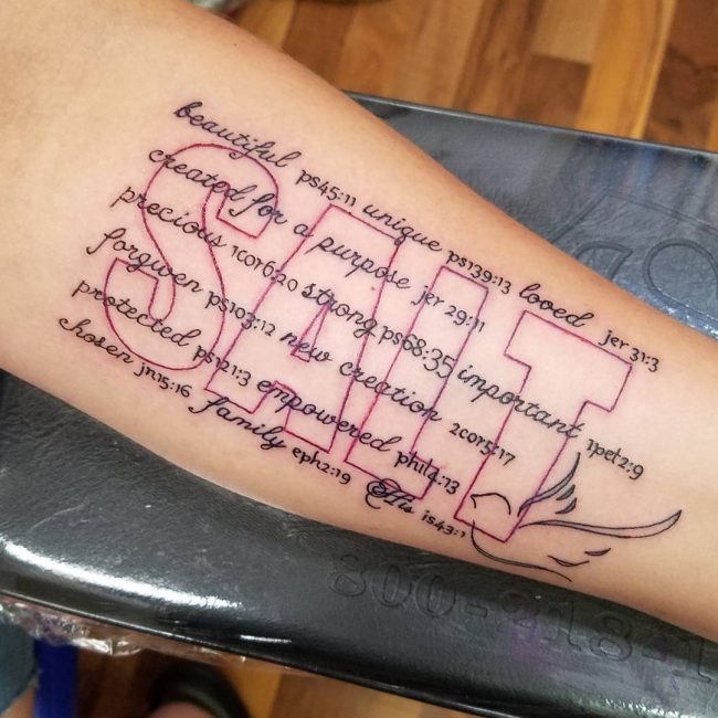 Tatouages de versets bibliques