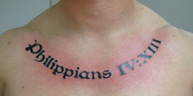 Tatouages de versets bibliques