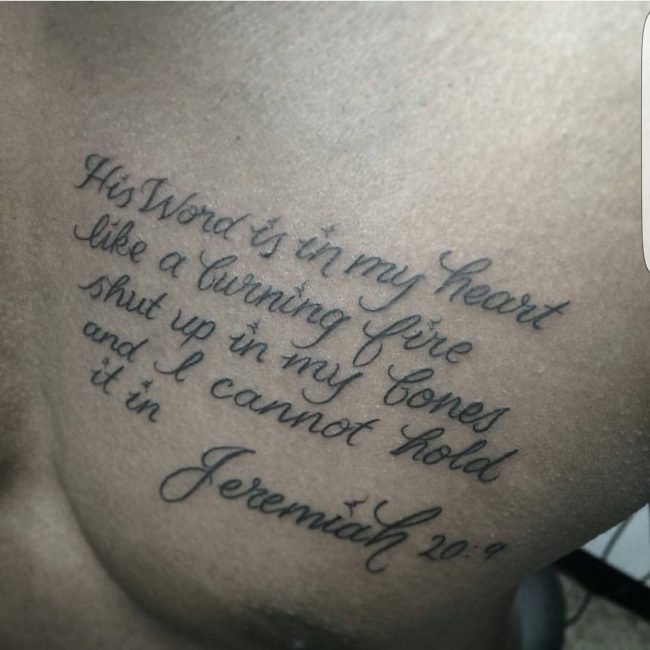 Tatouages de versets bibliques