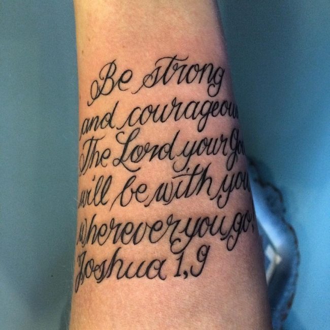Tatouages de versets bibliques