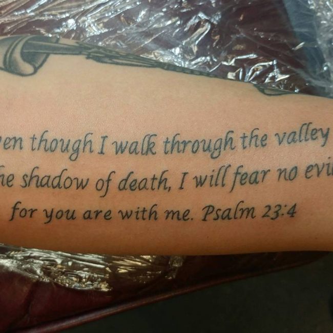 Tatouages de versets bibliques