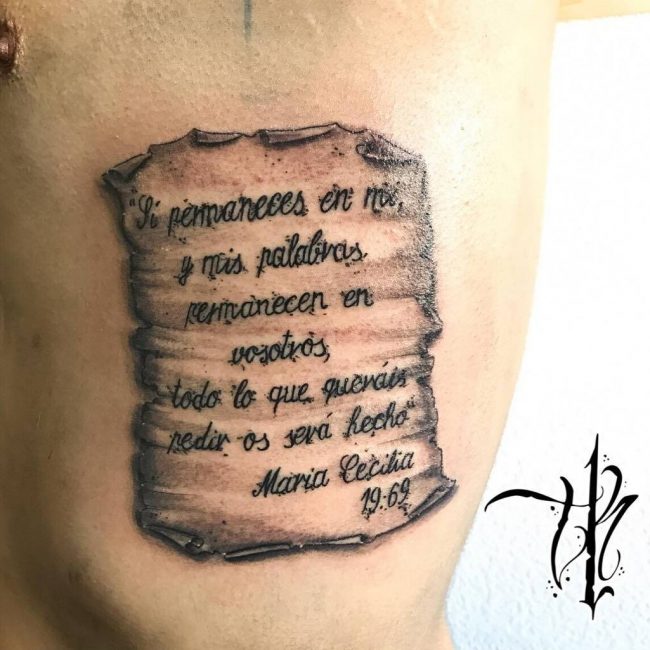 Tatouages de versets bibliques