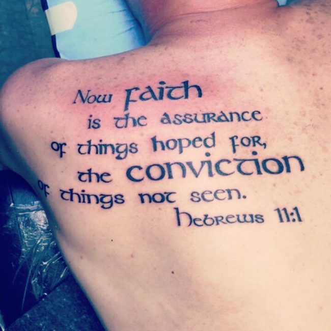 Tatouages de versets bibliques