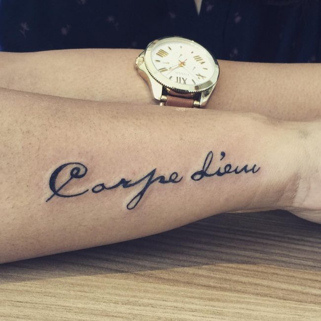 tatouage de carpe diem