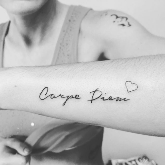 tatouage de carpe diem