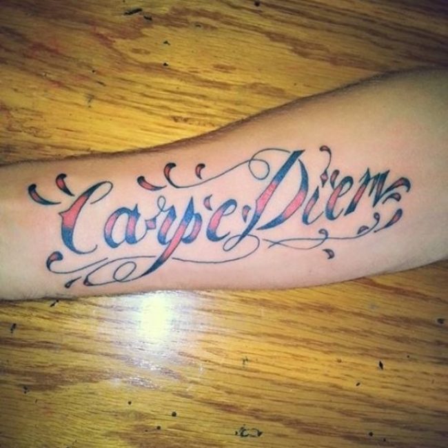 tatouage de carpe diem
