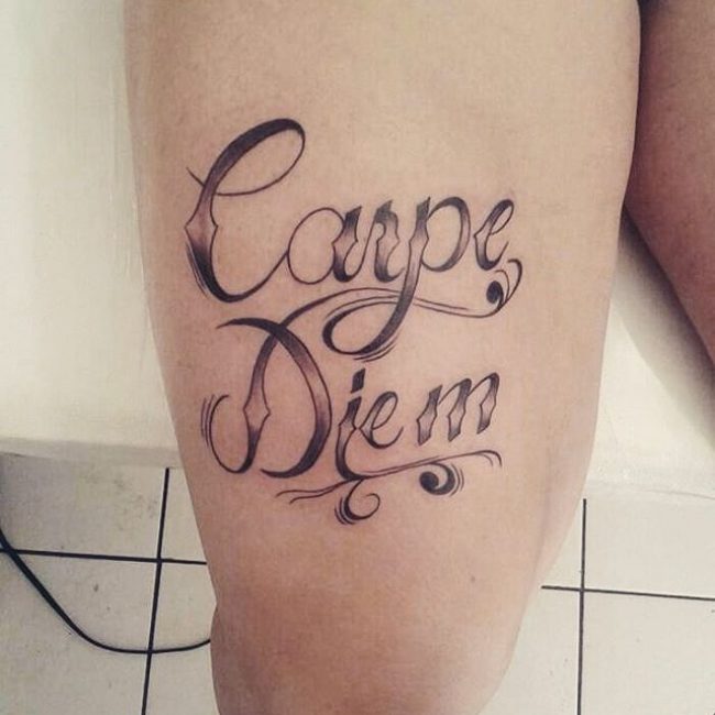 tatouage de carpe diem