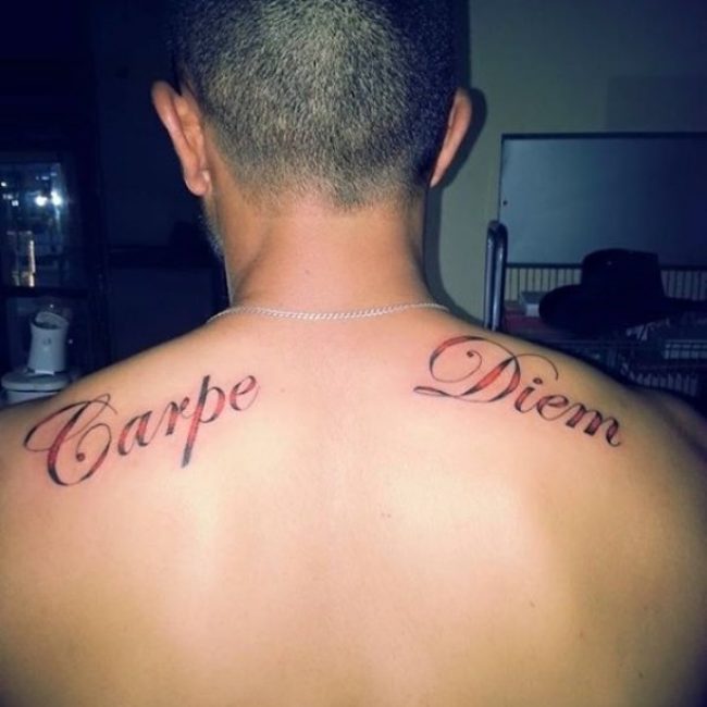 tatouage de carpe diem