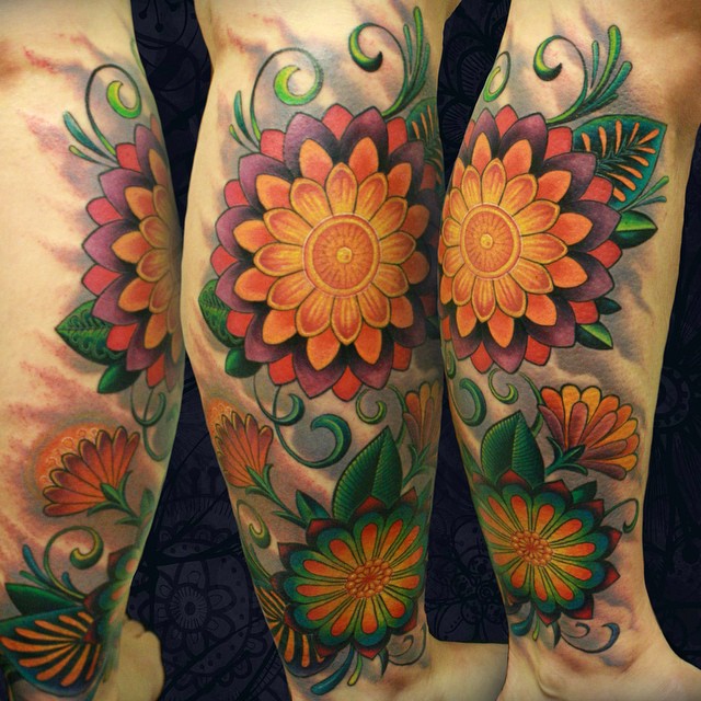 tatouages de flore