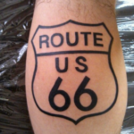 tatouage de la route 66