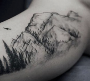 tatouage de montagne