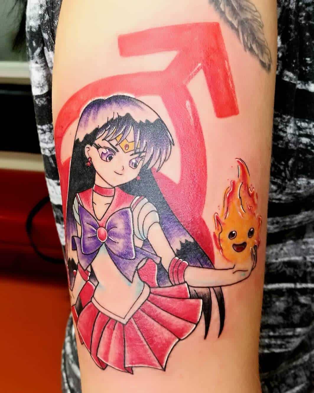 tatouage de marin mars sur le bras